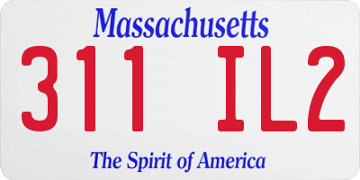 MA license plate 311IL2