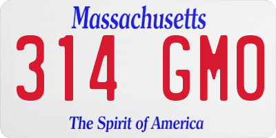 MA license plate 314GM0
