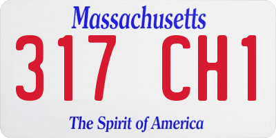 MA license plate 317CH1