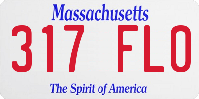 MA license plate 317FL0