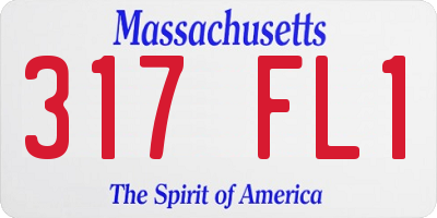 MA license plate 317FL1
