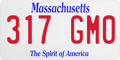 MA license plate 317GM0