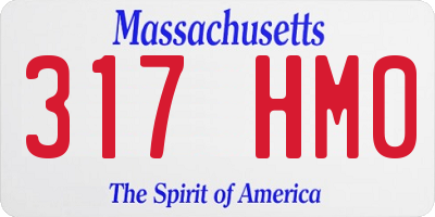 MA license plate 317HM0
