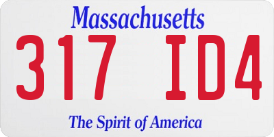 MA license plate 317ID4