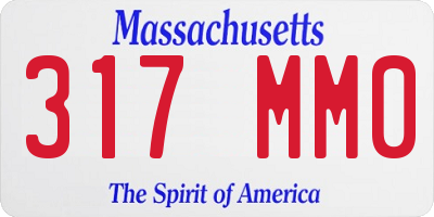 MA license plate 317MM0