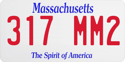 MA license plate 317MM2