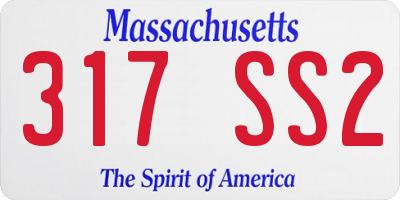 MA license plate 317SS2