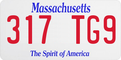MA license plate 317TG9