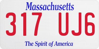 MA license plate 317UJ6
