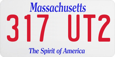 MA license plate 317UT2