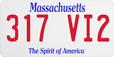 MA license plate 317VI2