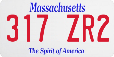 MA license plate 317ZR2