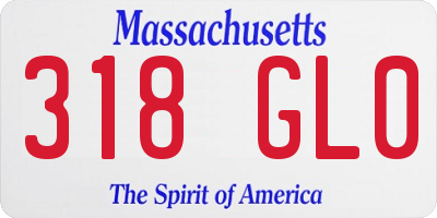MA license plate 318GL0