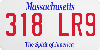 MA license plate 318LR9