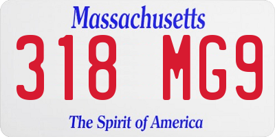 MA license plate 318MG9