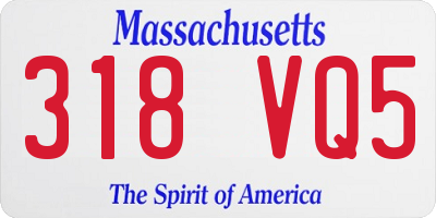 MA license plate 318VQ5