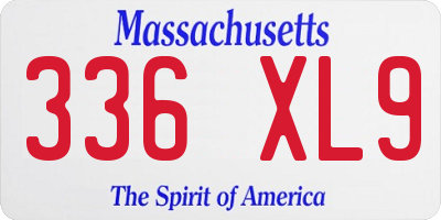 MA license plate 336XL9