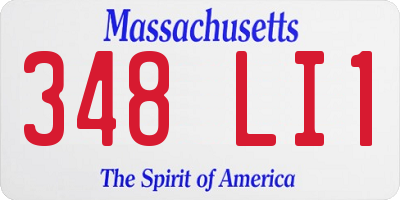 MA license plate 348LI1
