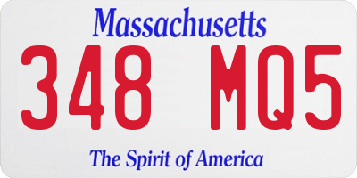 MA license plate 348MQ5