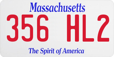 MA license plate 356HL2
