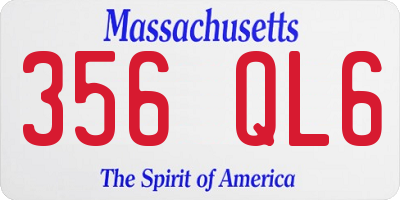 MA license plate 356QL6