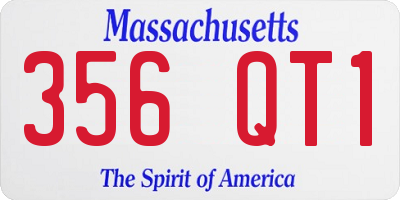MA license plate 356QT1