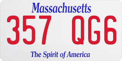 MA license plate 357QG6