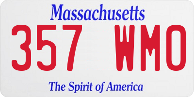 MA license plate 357WM0