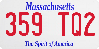 MA license plate 359TQ2