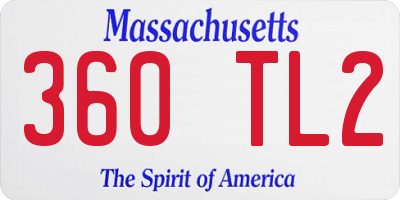 MA license plate 360TL2