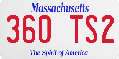 MA license plate 360TS2