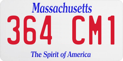 MA license plate 364CM1