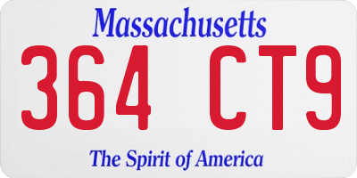MA license plate 364CT9