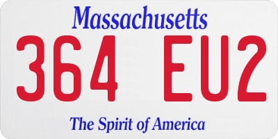 MA license plate 364EU2