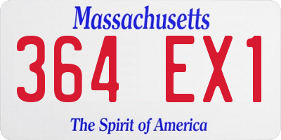 MA license plate 364EX1