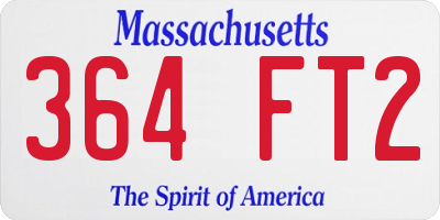 MA license plate 364FT2