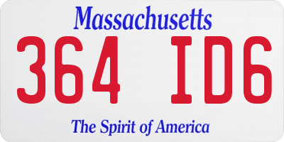 MA license plate 364ID6