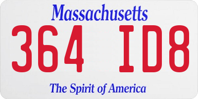 MA license plate 364ID8