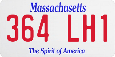MA license plate 364LH1