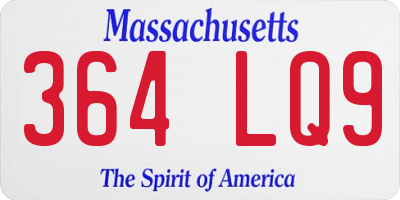 MA license plate 364LQ9