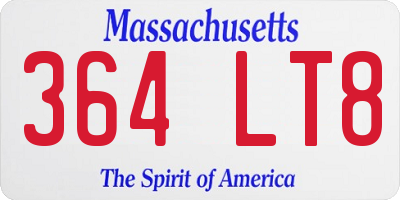 MA license plate 364LT8