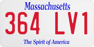 MA license plate 364LV1