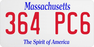 MA license plate 364PC6