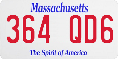 MA license plate 364QD6