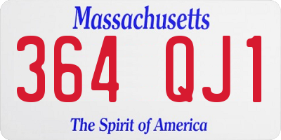 MA license plate 364QJ1