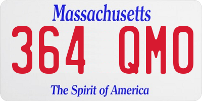 MA license plate 364QM0