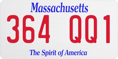 MA license plate 364QQ1
