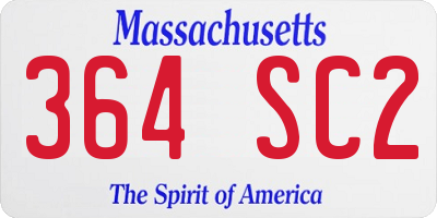 MA license plate 364SC2