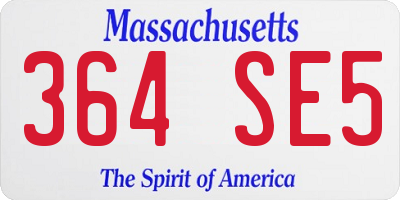 MA license plate 364SE5