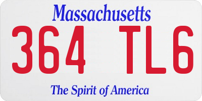 MA license plate 364TL6
